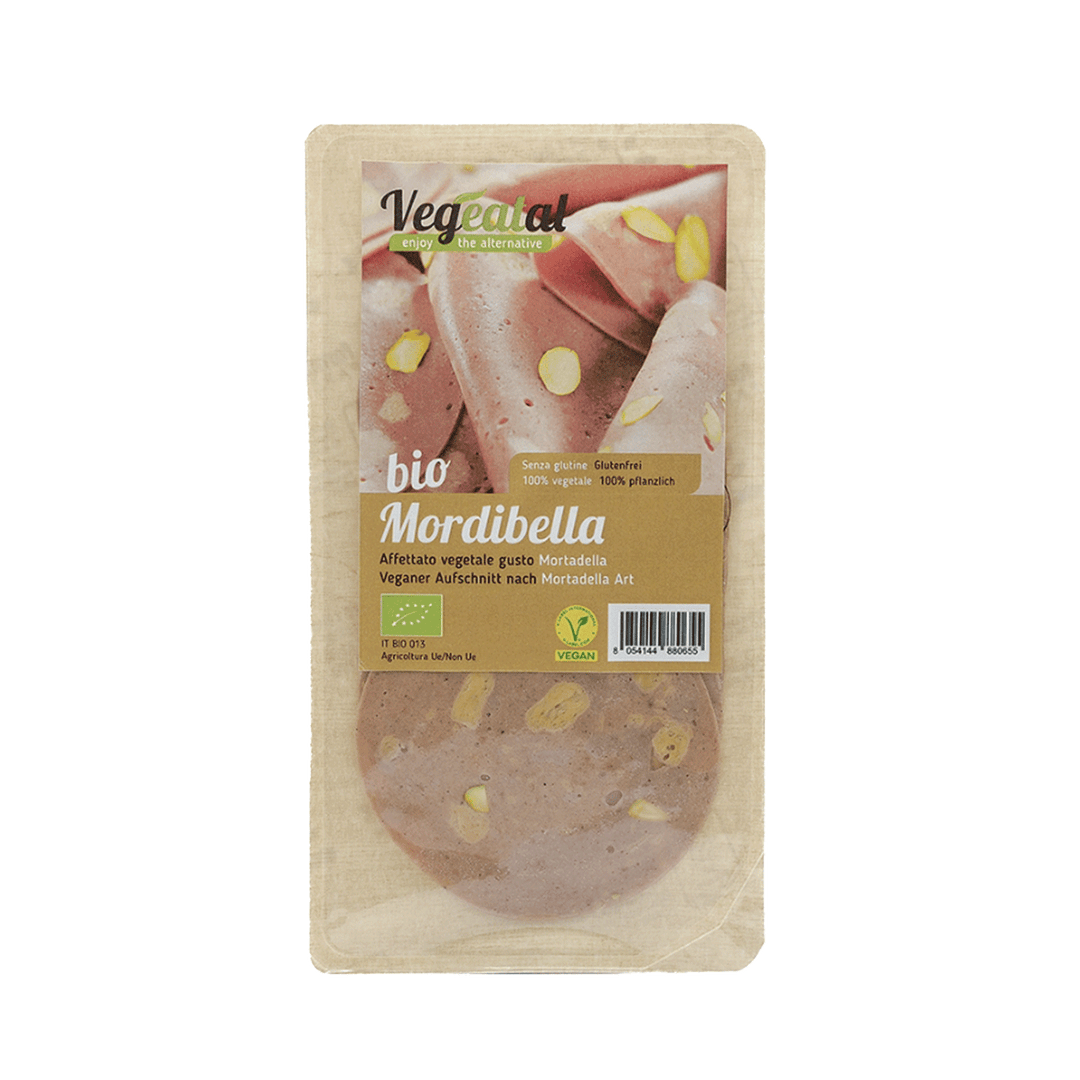 Mordibella affettato con pistacchi 90 g, BioVegeatal