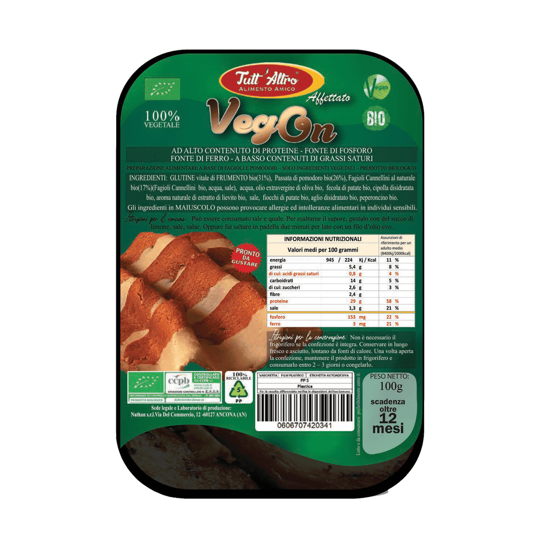 VegOn gusto Bacon 100 g, Tutt’Altro