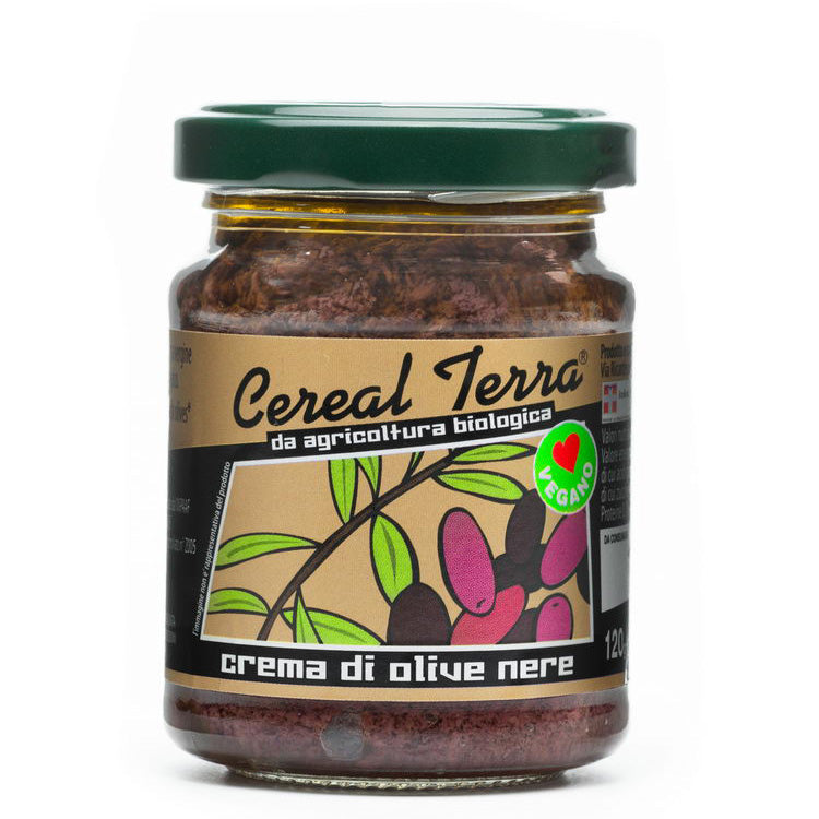 Crema di olive nere 120 g, Cereal Terra