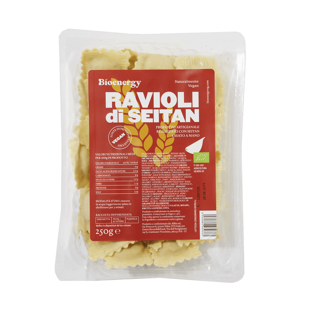 Ravioli di seitan 250 g, Bioenergy