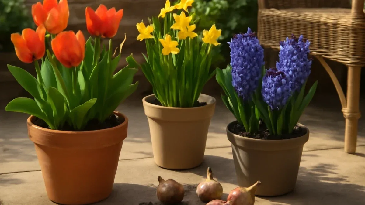 Bulbi di tulipano in vaso: quando interrarli in autunno e quanto distanziarli