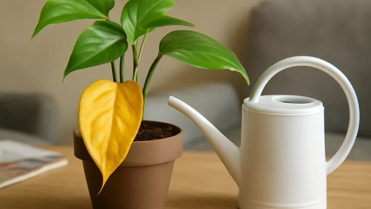 Pothos con foglie gialle: come distinguere ristagno idrico e poca luce