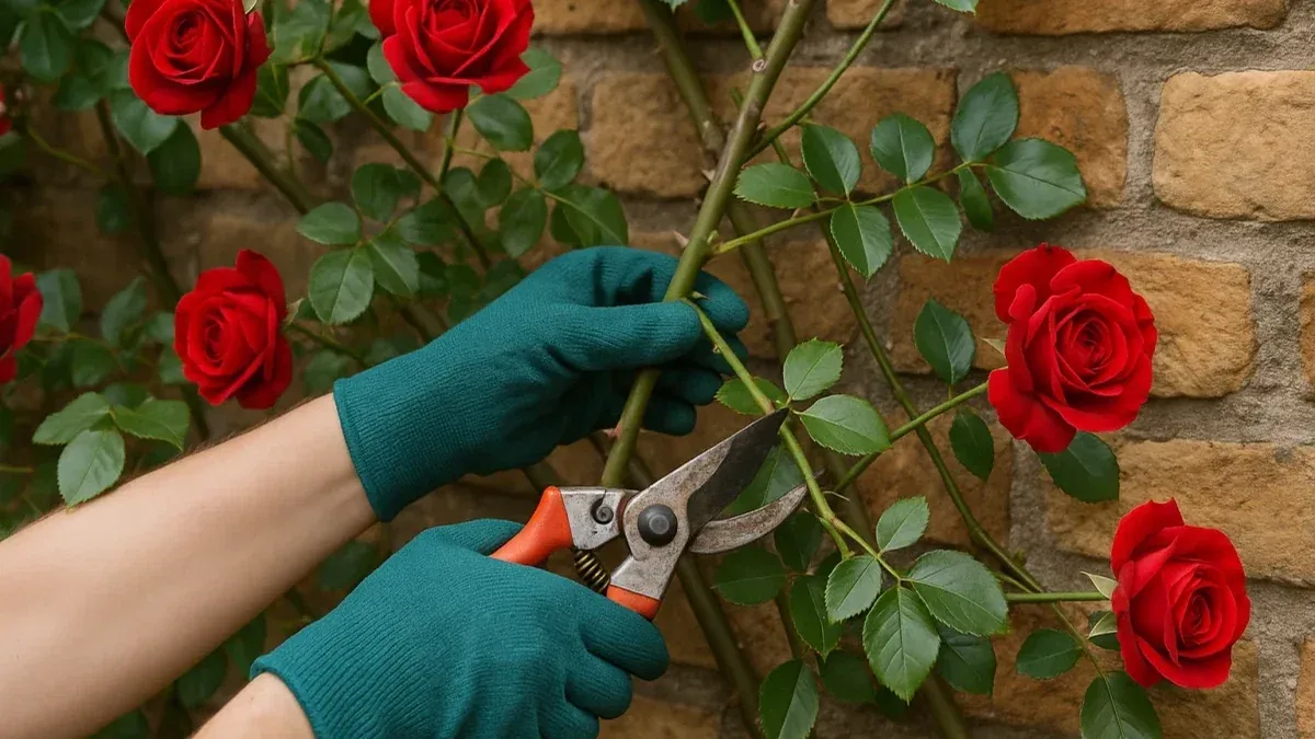 Rose rampicanti in autunno: come legare i rami prima del vento