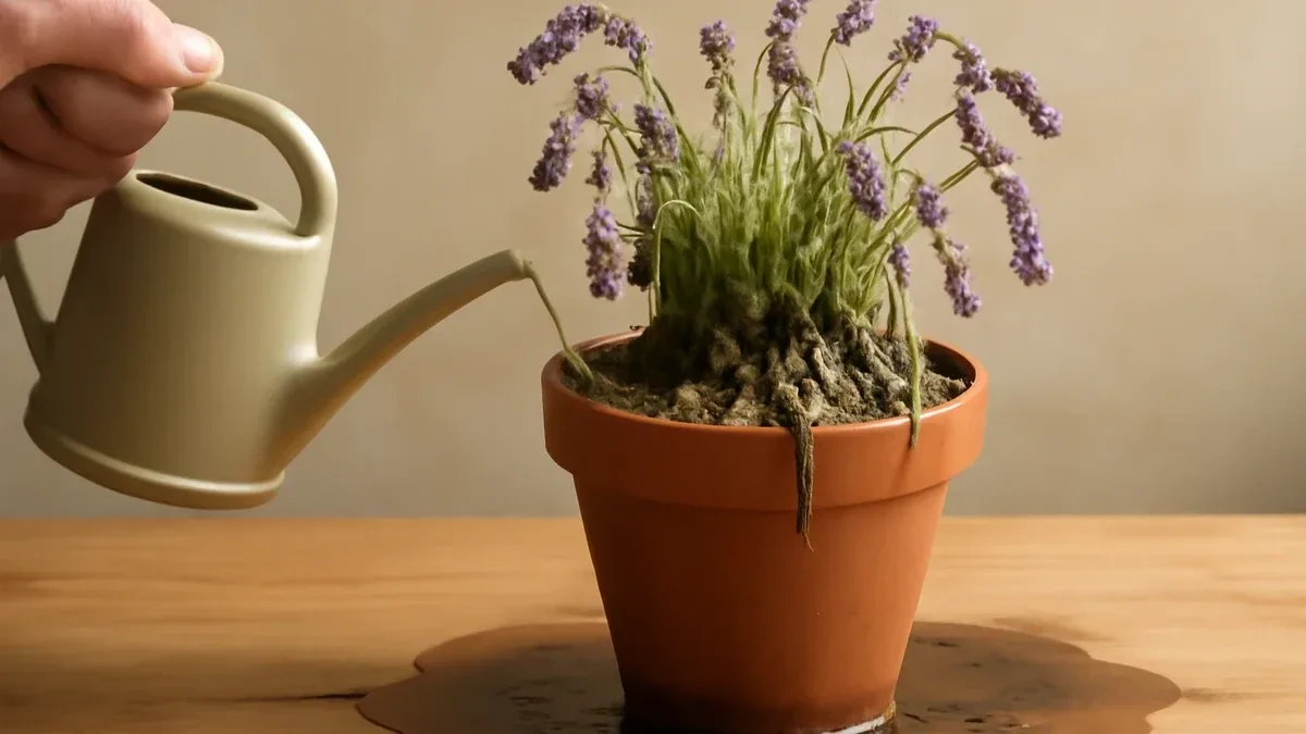 Lavanda in vaso che annerisce alla base: perché controllare il drenaggio