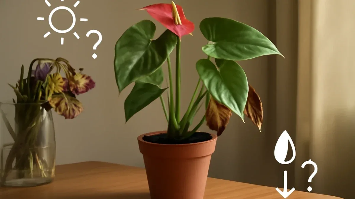 Anthurium con radici visibili: quando intervenire sul vaso