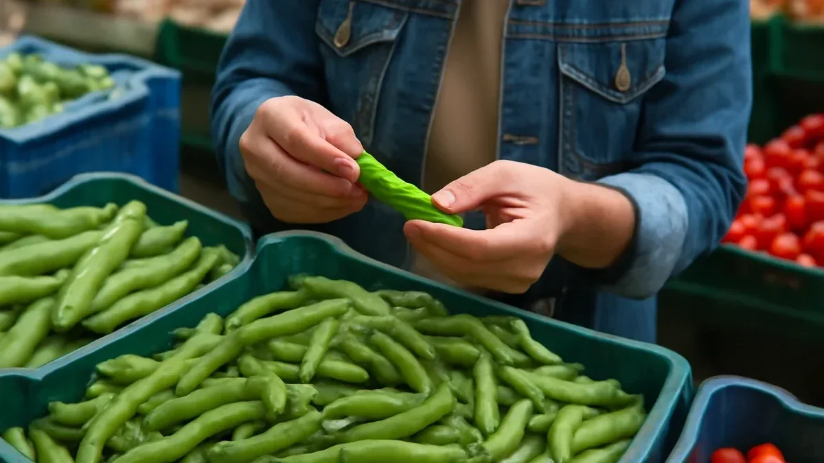 Baccelli di fave appena spuntati: come proteggerli dal vento
