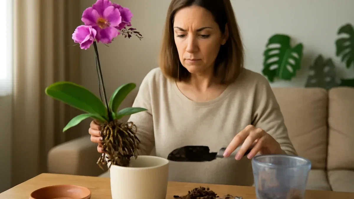 Orchidea con radici marce: come riconoscerle durante il rinvaso