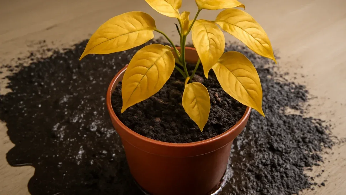 Dieffenbachia con foglie gialle alla base: quando è normale