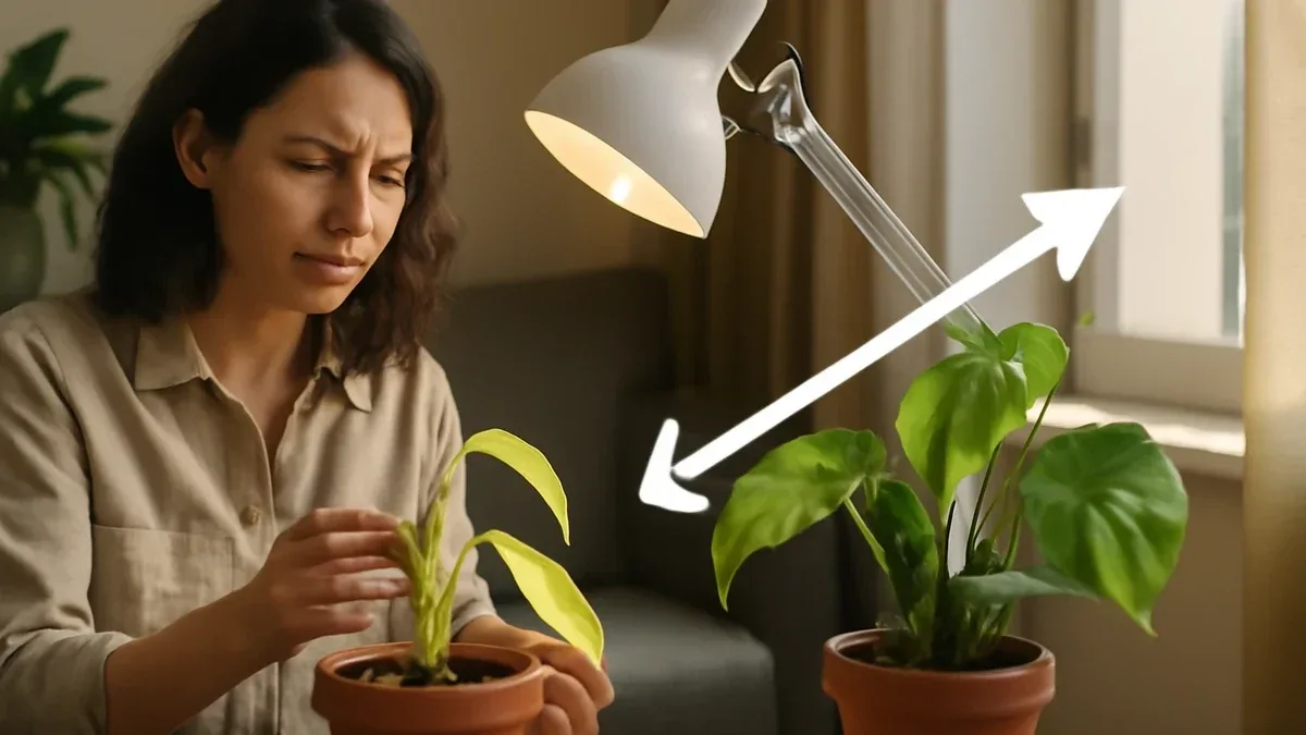 Come capire se una pianta riceve poca luce osservando i nuovi germogli